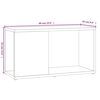 vidaXL Έπιπλο Τηλεόρασης Καφέ Δρυς 60 x 24 x 32 εκ. Επεξεργασμένο Ξύλο