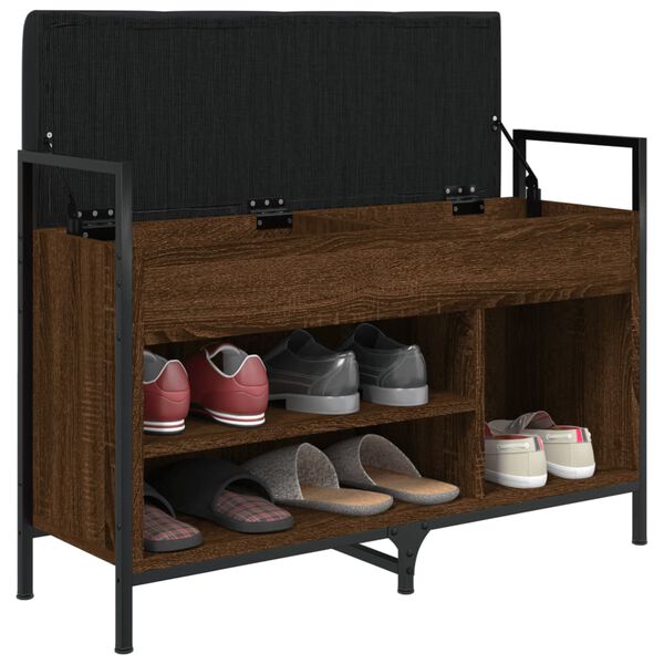 vidaXL Παπουτσοθήκη Καφέ Δρυς 85,5x32x57,5 εκ. από Επεξεργασμένο Ξύλο
