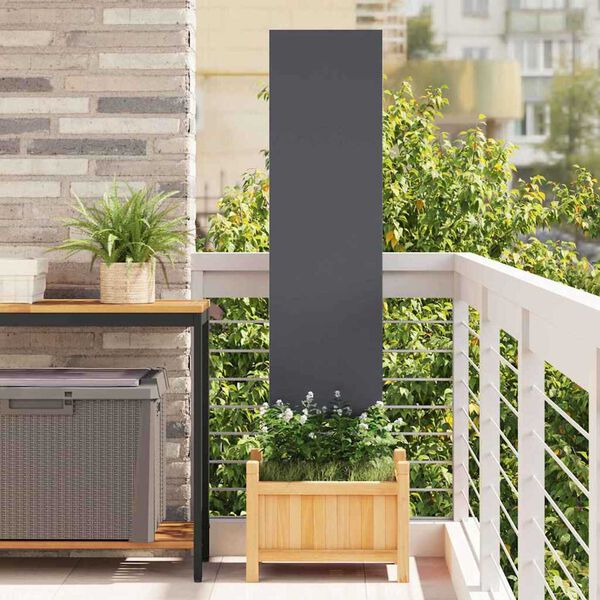 vidaXL Διακοσμητική Πλάκα Κήπου Άλλο Ανθρακί 32 x 140 εκ