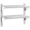 vidaXL &Rho;ά&phi;&iota; &Tau;&omicron;ί&chi;&omicron;&upsilon; 2 &Epsilon;&pi;&iota;&pi;. &Alpha;&sigma;&eta;&mu;ί 75x23,5x60 &epsilon;&kappa;. &Alpha;&nu;&omicron;&xi;&epsilon;ί&delta;&omega;&tau;&omicron; &Alpha;&tau;&sigma;ά&lambda;&iota;