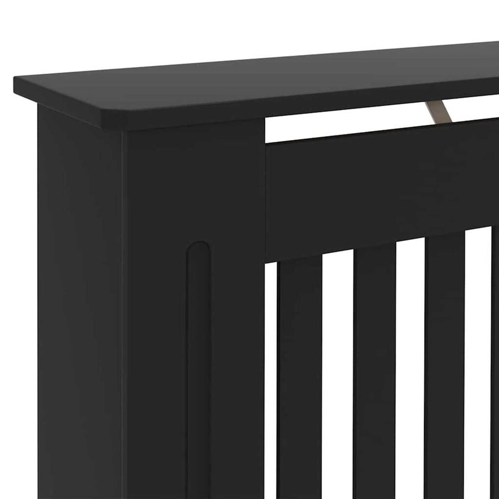 vidaXL Καπάκι Καλοριφέρ 2 pcs Μαύρο 152 x 19 x 81.5 cm