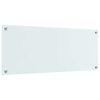 vidaXL Πίσω Πάνελ Κουζίνας Λευκό 100 x 40 cm σκληρυμένο γυαλί