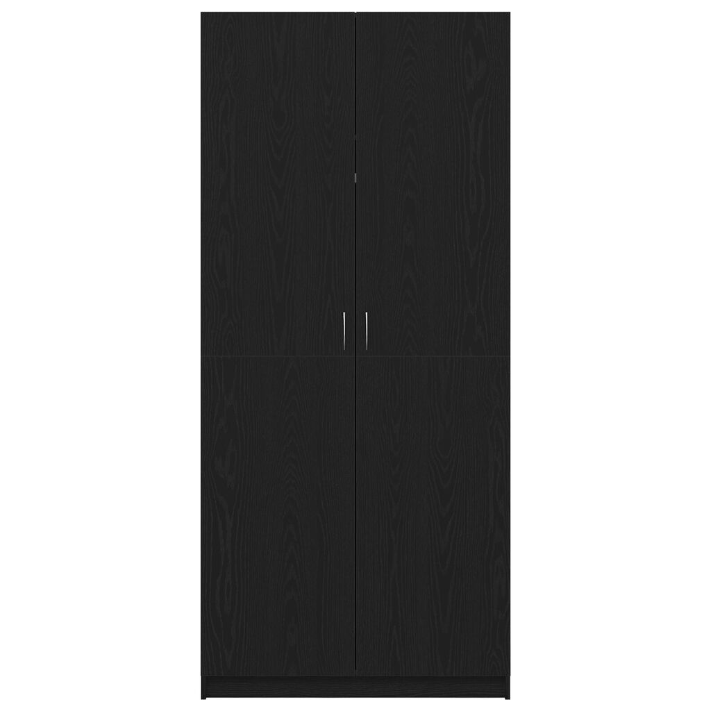vidaXL Μαύρη Καρυδιά Ντουλάπα 90x52x200 εκ. Από Ξύλο