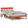 vidaXL Σκελετός Κρεβατιού Καφέ 120 x 190 cm Μασίφ ξύλο πεύκου