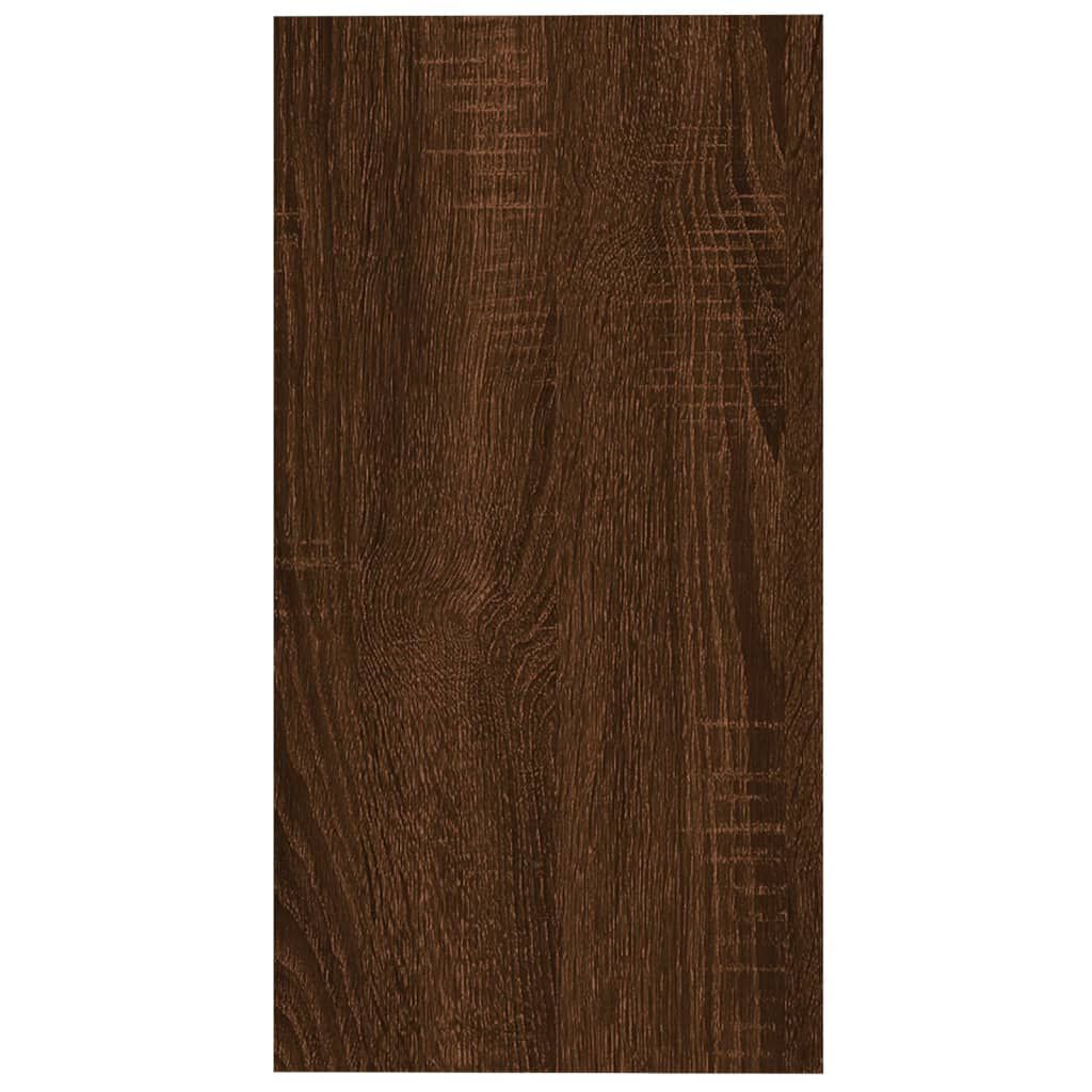 vidaXL Βοηθητικό Τραπέζι Καφέ Δρυς 50x26x50 εκ. Επεξεργασμένο Ξύλο