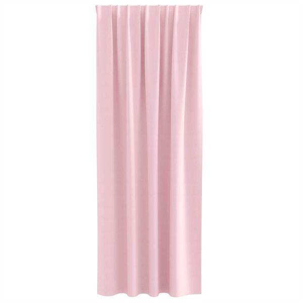 vidaXL Κουρτίνες 2 pcs Μωρουδίστικο Ροζ 260 x 140 εκ. Πολυεστέρας