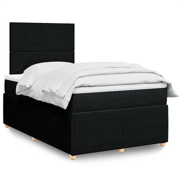 vidaXL &Kappa;&rho;&epsilon;&beta;ά&tau;&iota; Boxspring &mu;&epsilon; &Sigma;&tau;&rho;ώ&mu;&alpha; &Mu;&alpha;ύ&rho;&omicron; 120x200 &epsilon;&kappa;. &Upsilon;&phi;&alpha;&sigma;&mu;ά&tau;&iota;&nu;&omicron;