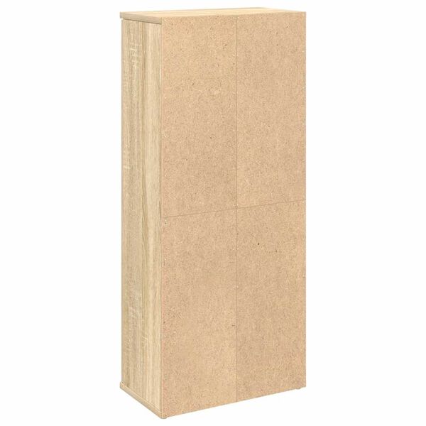 vidaXL Ντουλάπι μπάνιου με θήκη για ρολά Δρυς sonoma 39x22x90 cm