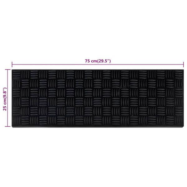 vidaXL Πατάκια Σκάλας 5 τεμ. 25 x 75 εκ. από Καουτσούκ