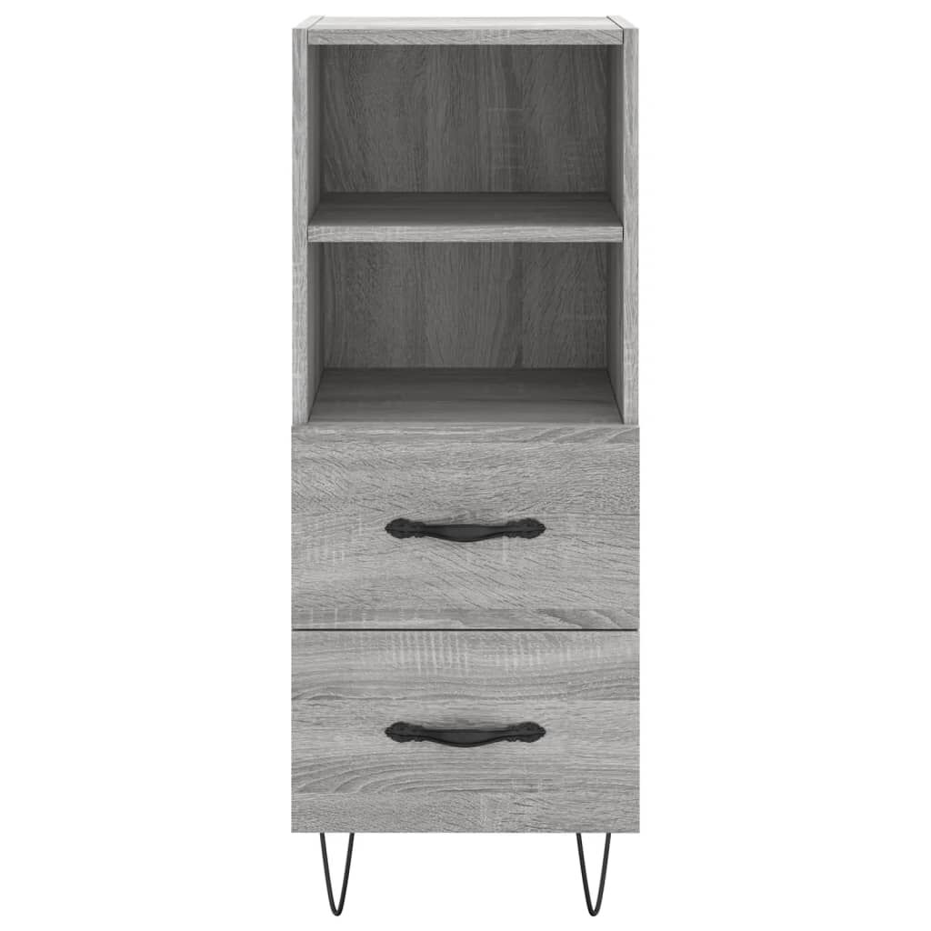 vidaXL Ντουλάπι Γκρι Sonoma 34,5x34x90 εκ. από Επεξεργασμένο Ξύλο