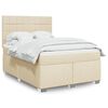 vidaXL &Kappa;&rho;&epsilon;&beta;ά&tau;&iota; Boxspring &mu;&epsilon; &Sigma;&tau;&rho;ώ&mu;&alpha; &Kappa;&rho;&epsilon;&mu; 160x200 &epsilon;&kappa;. &Upsilon;&phi;&alpha;&sigma;&mu;ά&tau;&iota;&nu;&omicron;