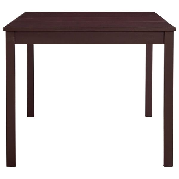 vidaXL Τραπεζαρία Σκούρο Καφέ 180 x 90 x 73 εκ. από Ξύλο Πεύκου