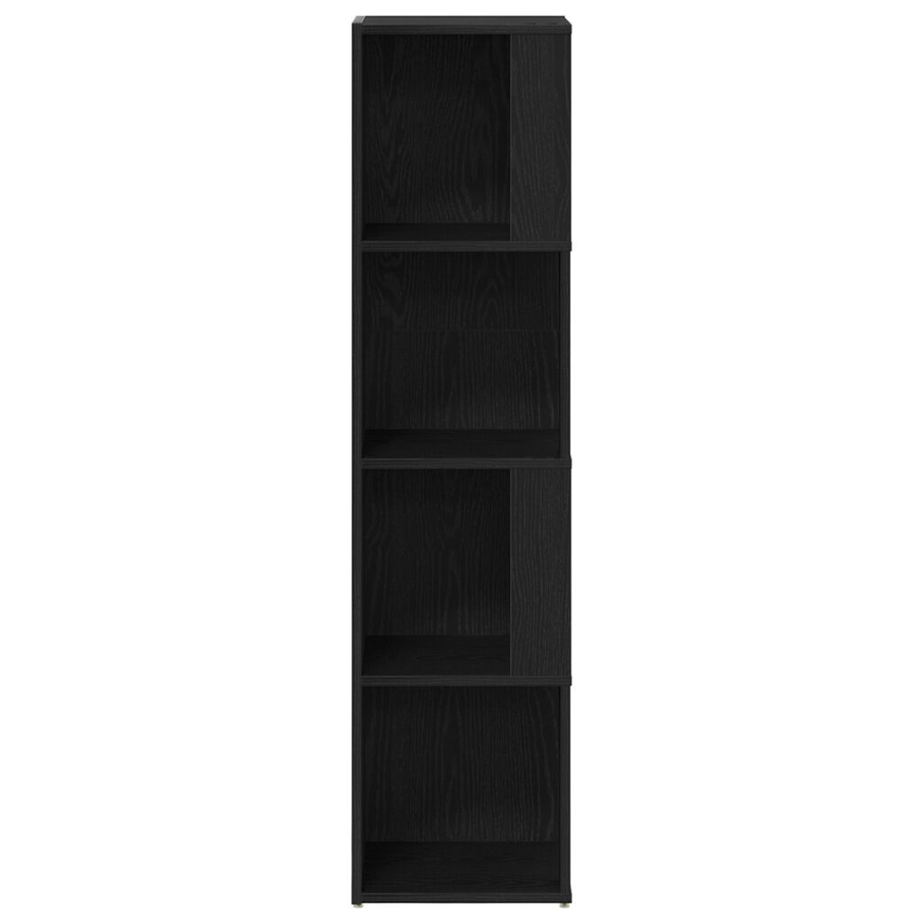 vidaXL Βιβλιοθήκη Μαύρης Δρυς 33x33x132 εκ Φτιαγμένη από Ξύλο