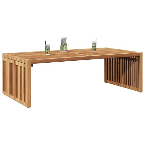 vidaXL Πλευρικό Τραπέζι Κήπου Καφέ 110 x 55 x 35.5 εκ Μασίφ ξύλο teak
