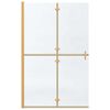vidaXL Τοίχος ντους Walk-in Χρυσό και διαφανές 120 x 190 cm