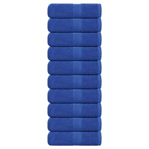 vidaXL Πετσέτες Πλυσίματος 10 τεμ. FROGN Μπλε 30x30 εκ. 100% Βαμβάκι