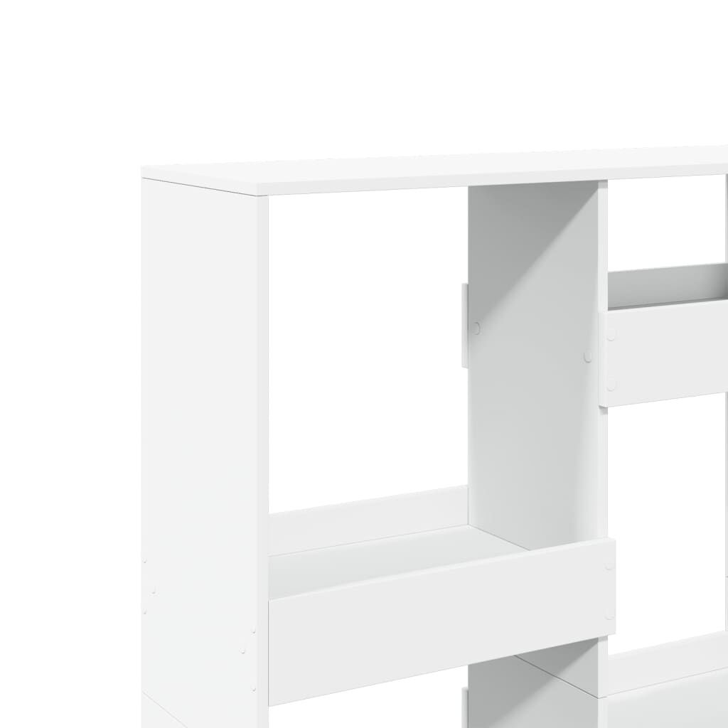 vidaXL Βιβλιοθήκη Λευκή 100x33x135 εκ. από Επεξεργασμένο Ξύλο