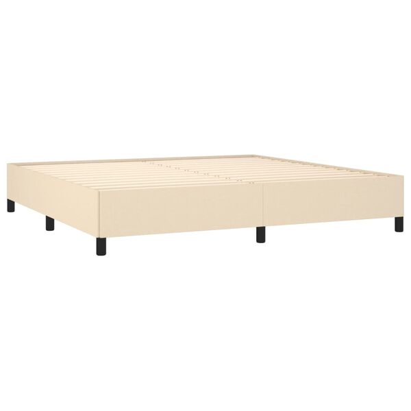 vidaXL &Kappa;&rho;&epsilon;&beta;ά&tau;&iota; Boxspring &mu;&epsilon; &Sigma;&tau;&rho;ώ&mu;&alpha; &Kappa;&rho;&epsilon;&mu; 200x200 &epsilon;&kappa;. &Upsilon;&phi;&alpha;&sigma;&mu;ά&tau;&iota;&nu;&omicron;