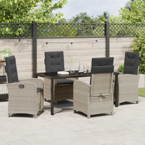 vidaXL &Sigma;έ&tau; &phi;&alpha;&gamma;&eta;&tau;&omicron;ύ &gamma;&iota;&alpha; &kappa;ή&pi;&omicron; 5 pcs &Alpha;&nu;&omicron;&iota;&chi;&tau;ό &gamma;&kappa;&rho;&iota; &sigma;&upsilon;&nu;&theta;&epsilon;&tau;&iota;&kappa;ό &rho;&alpha;&tau;ά&nu;