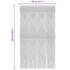 vidaXL Κουρτίνα Μακραμέ 140 x 240 εκ. Βαμβακερή