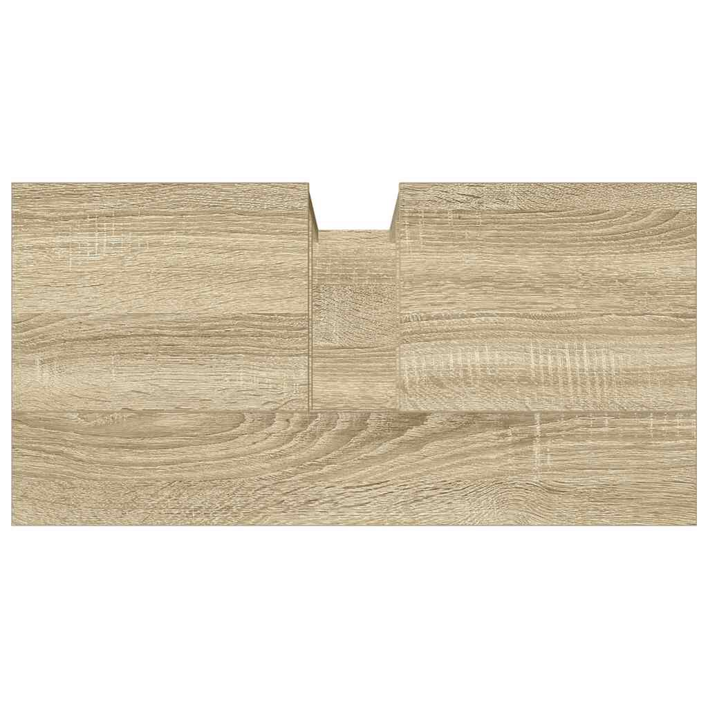 vidaXL Ντουλάπι Νιπτήρα Μπάνιου Sonoma Δρυς 60x30x60 εκ. Επεξ. Ξύλο