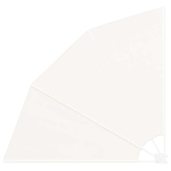 vidaXL Αδιάφανο σκίαστρο μπαλκονιού Κρεμ 160 x 160 cm ύφασμα