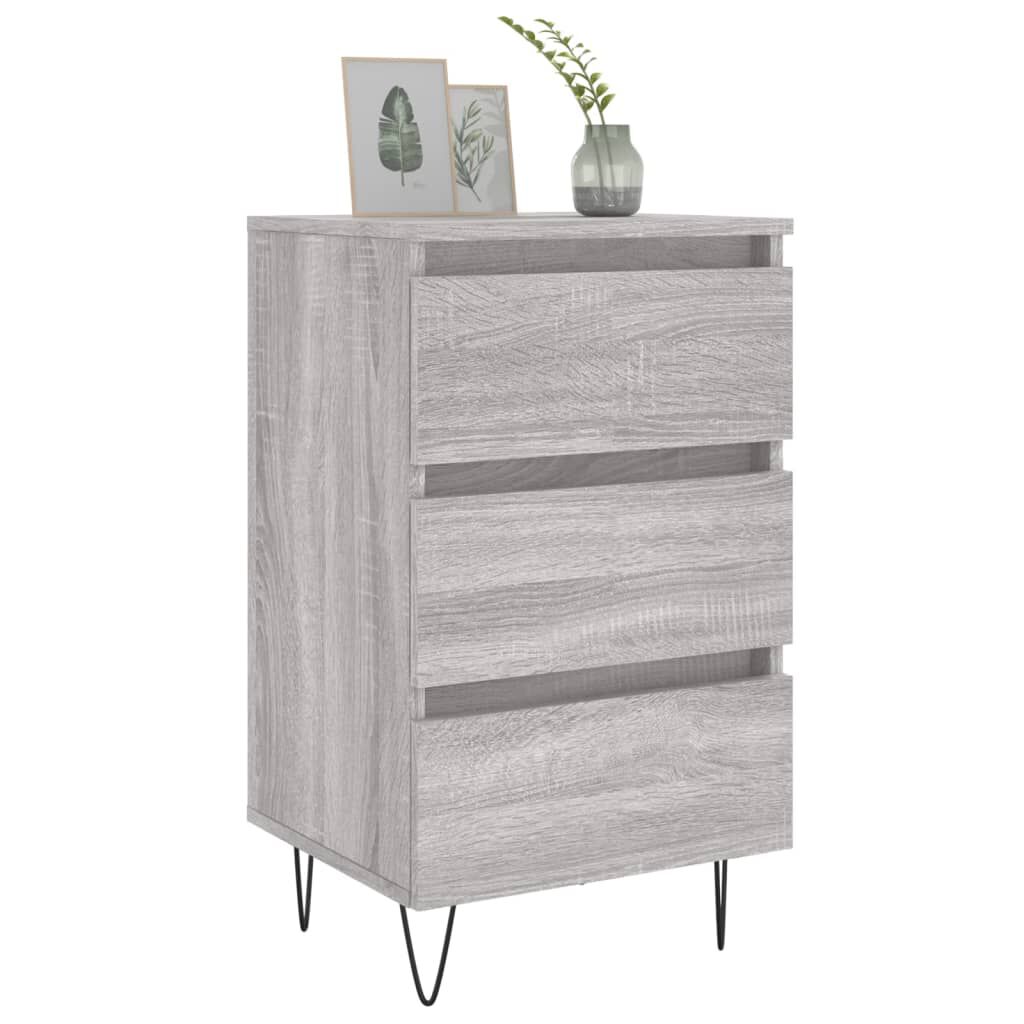 vidaXL Κομοδίνο Γκρι Sonoma 40 x 35 x 69 εκ. από Επεξεργασμένο Ξύλο