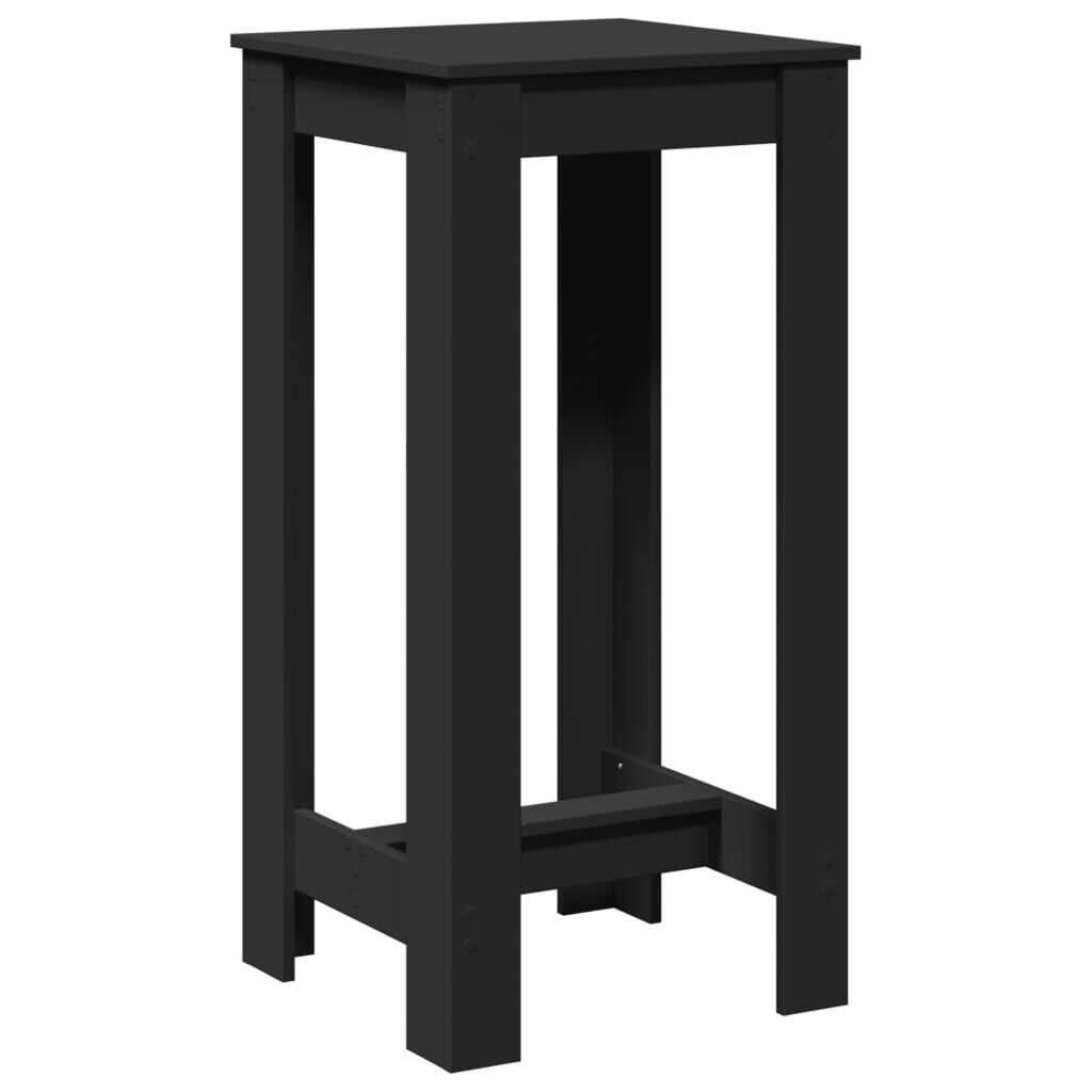 vidaXL Τραπέζι Μπαρ Μαύρο 51x50x103,5 εκ. Επεξ. Ξύλο