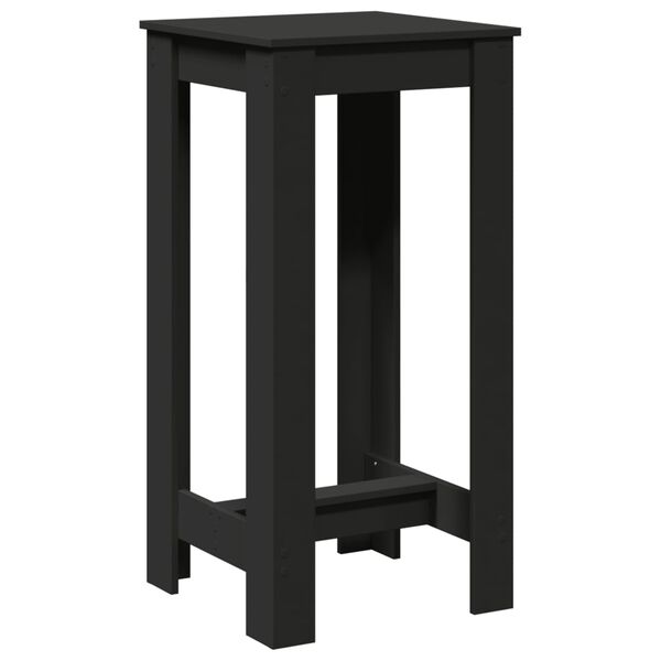 vidaXL Τραπέζι Μπαρ Μαύρο 51x50x103,5 εκ. Επεξ. Ξύλο