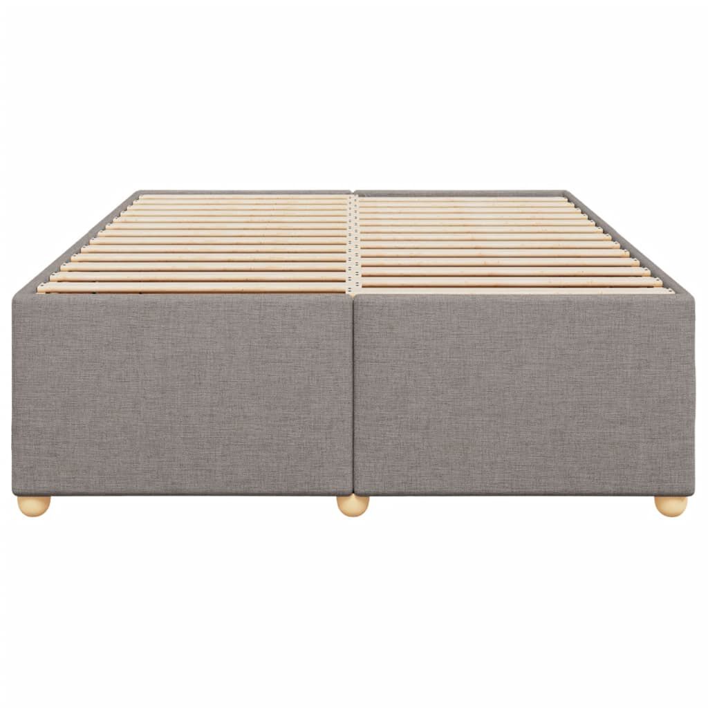 vidaXL Σκελετός Κρεβατιού Χωρίς Στρώμα Taupe 160x200 εκ. Υφασμάτινο