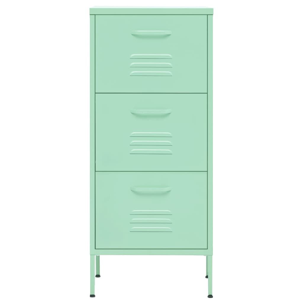 vidaXL Ντουλάπι Αποθήκευσης Xρώμα Mέντας 42,5x35x101,5 εκ. από Ατσάλι