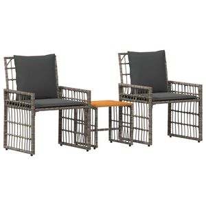 vidaXL &Sigma;&epsilon;&tau; &Epsilon;&xi;&omega;&tau;&epsilon;&rho;&iota;&kappa;ώ&nu; &Epsilon;&pi;ί&pi;&lambda;&omega;&nu; 3 pcs &Mu;&alpha;ύ&rho;&omicron; &kappa;&alpha;&iota; &Sigma;&kappa;&omicron;ύ&rho;&omicron; &Gamma;&kappa;&rho;ί&zeta;&omicron;