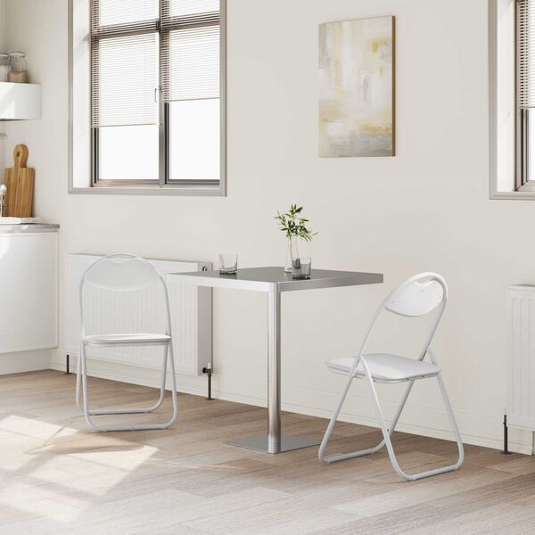 vidaXL &Pi;&tau;&upsilon;&sigma;&sigma;ό&mu;&epsilon;&nu;&eta; &Kappa;&alpha;&rho;έ&kappa;&lambda;&alpha; 2 pcs &Lambda;&epsilon;&upsilon;&kappa;ό&sigmaf; 48 x 43,5 x 81 &epsilon;&kappa;.