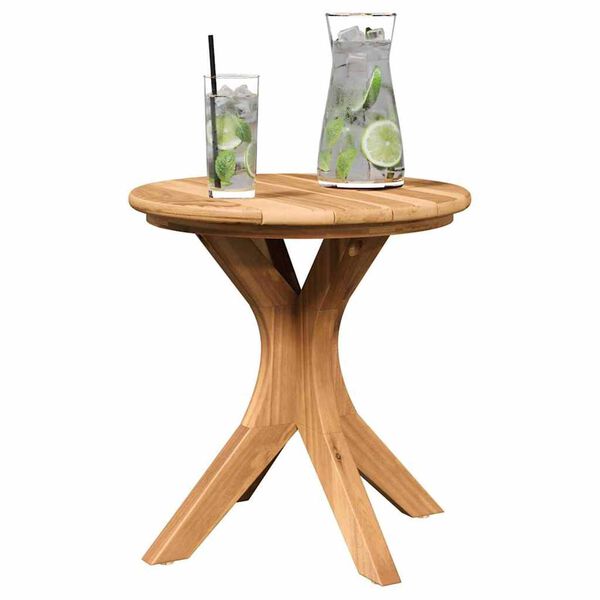 vidaXL Τραπεζάκι Πλευράς Καφέ 40 x 40 x 41 εκ Μασίφ ξύλο teak