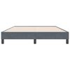 vidaXL Box Spring Κρεβάτι χωρίς στρώμα Σκούρο γκρι 160x220cm Βελούδινο