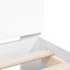 vidaXL Πλαίσιο Κρεβατιού με Κεφαλάρι/LED Λευκό 160x200 εκ.