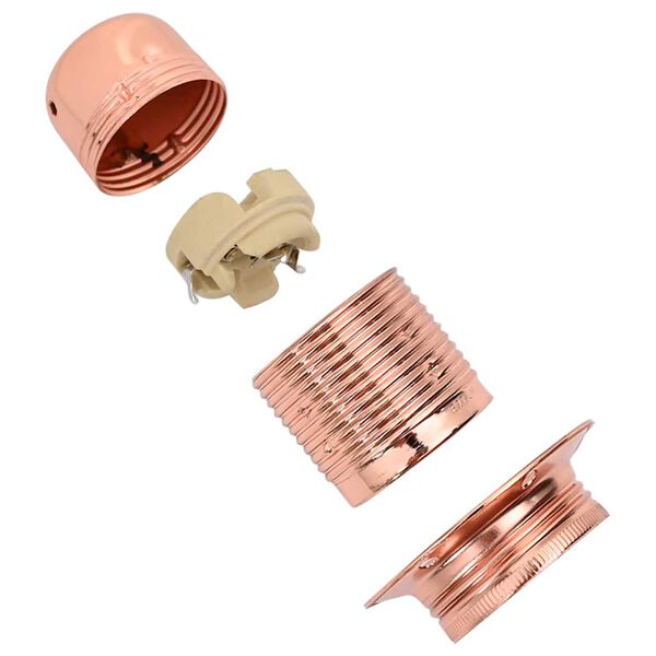 vidaXL Λαμπτήρες 2 τεμάχια Rose Gold E27