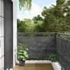 vidaXL Περίφραξη Μπαλκονιού Σχέδιο Ledge Stone Γκρι 300x120 εκ. PVC