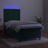 vidaXL &Kappa;&rho;&epsilon;&beta;ά&tau;&iota; Boxspring &mu;&epsilon; &Sigma;&tau;&rho;ώ&mu;&alpha; & LED &Sigma;&kappa;. &Pi;&rho;ά&sigma;&iota;&nu;&omicron; 80x200 &epsilon;&kappa; &Beta;&epsilon;&lambda;&omicron;ύ&delta;&omicron;