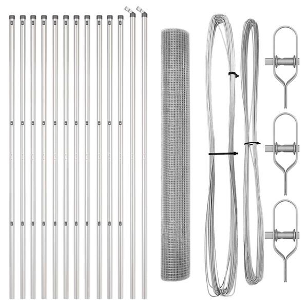 vidaXL &Sigma;&tau;ύ&lambda;&omicron;&sigmaf; &Pi;&epsilon;&rho;&iota;&phi;&rho;ά&xi;&epsilon;&omega;&nu; &Alpha;&sigma;&eta;&mu;ί 25 x 1,4 &mu;. (12 x 12 &chi;&lambda;&sigma;&tau;. &delta;ί&chi;&tau;&upsilon;)