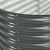 vidaXL Ζαρντινιέρα Υπερυψωμένη Γκρι 400x80x81 εκ. Γαλβανισμ. Χάλυβας