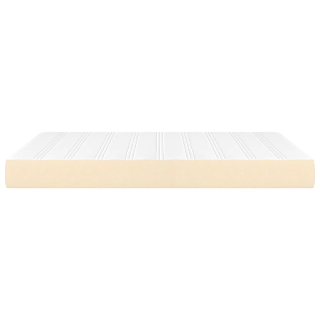 vidaXL Στρώμα με Pocket Springs Κρεμ 140x200x20 εκ. Υφασμάτινο