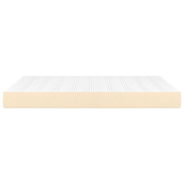 vidaXL Στρώμα με Pocket Springs Κρεμ 140x200x20 εκ. Υφασμάτινο