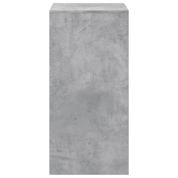 vidaXL Τραπέζι Μπαρ Γκρι Σκυροδέματος 51x50x103,5 εκ. Επεξ. Ξύλο