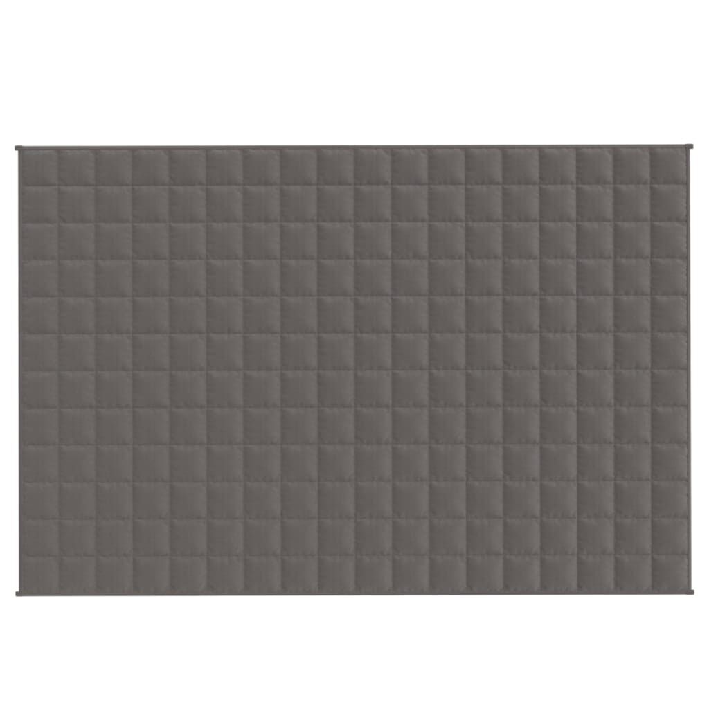 vidaXL Κουβέρτα Βαρύτητας Γκρι 120 x 180 εκ. 5 κ. Υφασμάτινη