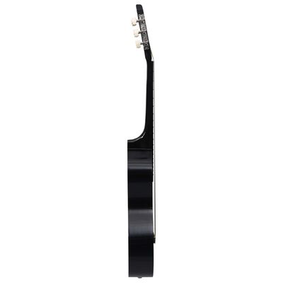 vidaXL Κλασική Κιθάρα για Αρχάριους Μαύρη 4/4 39'' από Ξύλο Φιλύρας