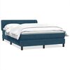 vidaXL Box Spring &kappa;&rho;&epsilon;&beta;ά&tau;&iota; &mu;&epsilon; &sigma;&tau;&rho;ώ&mu;&alpha; &sigma;&kappa;&omicron;ύ&rho;&omicron; &mu;&pi;&lambda;&epsilon; 140x220 cm &Beta;&epsilon;&lambda;&omicron;ύ&delta;&iota;&nu;&omicron;