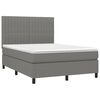 vidaXL &Kappa;&rho;&epsilon;&beta;ά&tau;&iota; Boxspring &mu;&epsilon; &Sigma;&tau;&rho;ώ&mu;&alpha; & LED &Sigma;&kappa;.&Gamma;&kappa;&rho;&iota; 140x200 &epsilon;&kappa; &Upsilon;&phi;&alpha;&sigma;&mu;ά&tau;&iota;&nu;&omicron;