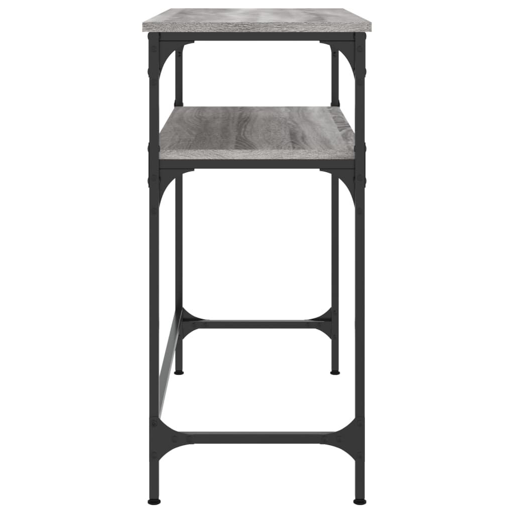 vidaXL Τραπέζι Κονσόλα Γκρι Sonoma 75x35,5x75 εκ. Επεξεργασμένο Ξύλο
