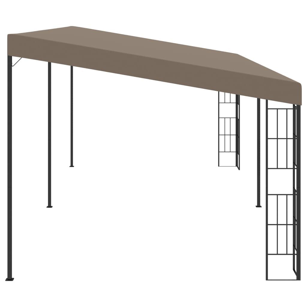 vidaXL Κιόσκι Επιτοίχιο Taupe 6 x 3 μ. Υφασμάτινο